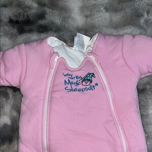 Baby Merlin's Magic Sleepsuit Pink Footie